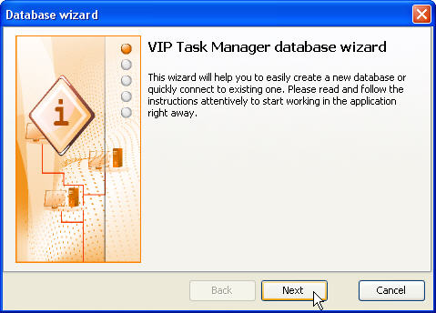 VIP Task Manager database wizard